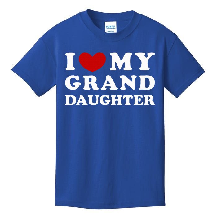 I Love My Granddaughter Kids T-Shirt