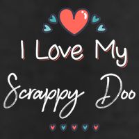 I Love My Scrappy Doo Cute Mothers Day Gift Cool Comfort Performance Bucket Hat