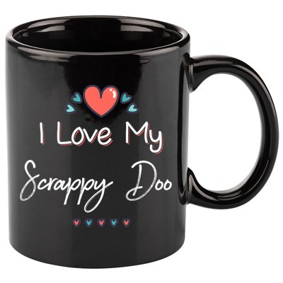 I Love My Scrappy Doo Cute Mothers Day Gift 11oz C Handle Ceramic Mug