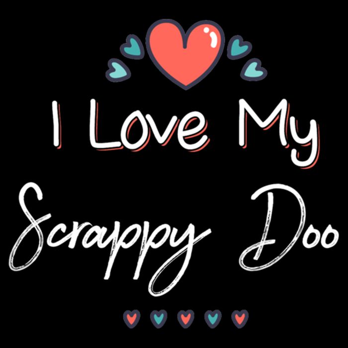 I Love My Scrappy Doo Cute Mothers Day Gift Drawstring Bag