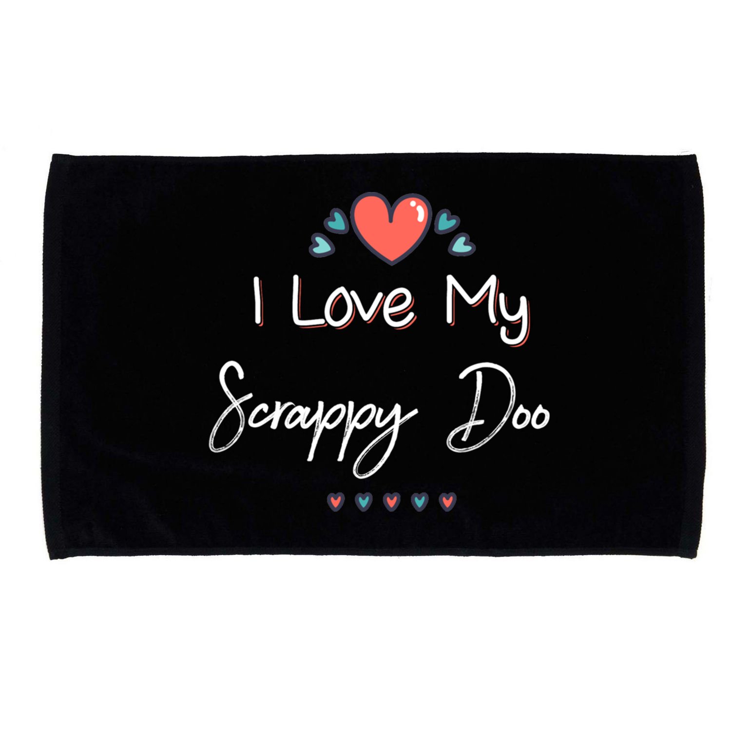 I Love My Scrappy Doo Cute Mothers Day Gift Microfiber Hand Towel