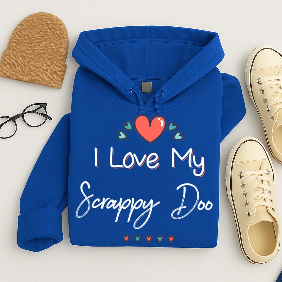 I Love My Scrappy Doo Cute Mothers Day Gift Hoodie
