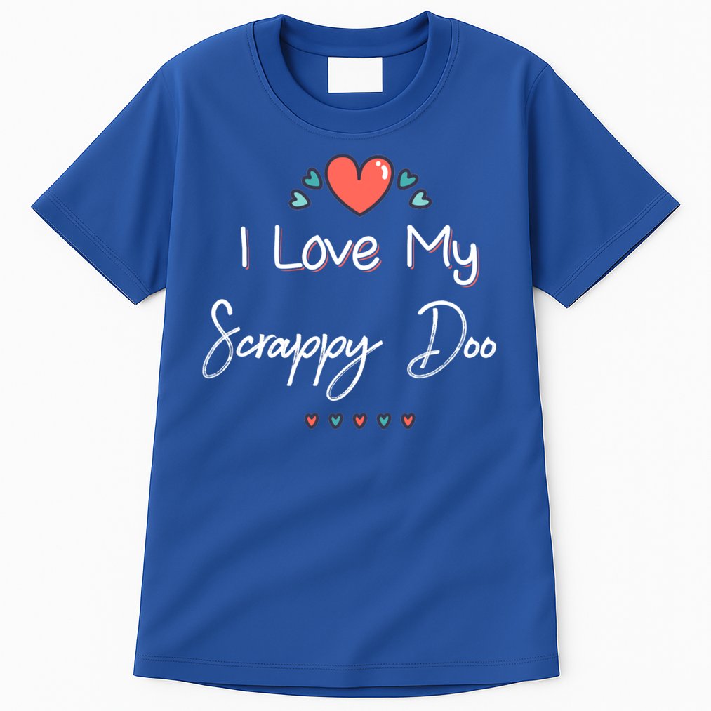 I Love My Scrappy Doo Cute Mothers Day Gift Tall T-Shirt