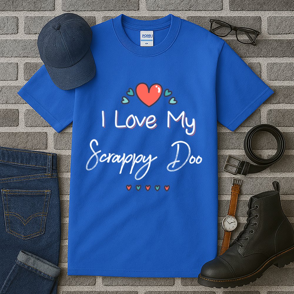 I Love My Scrappy Doo Cute Mothers Day Gift Tall T-Shirt