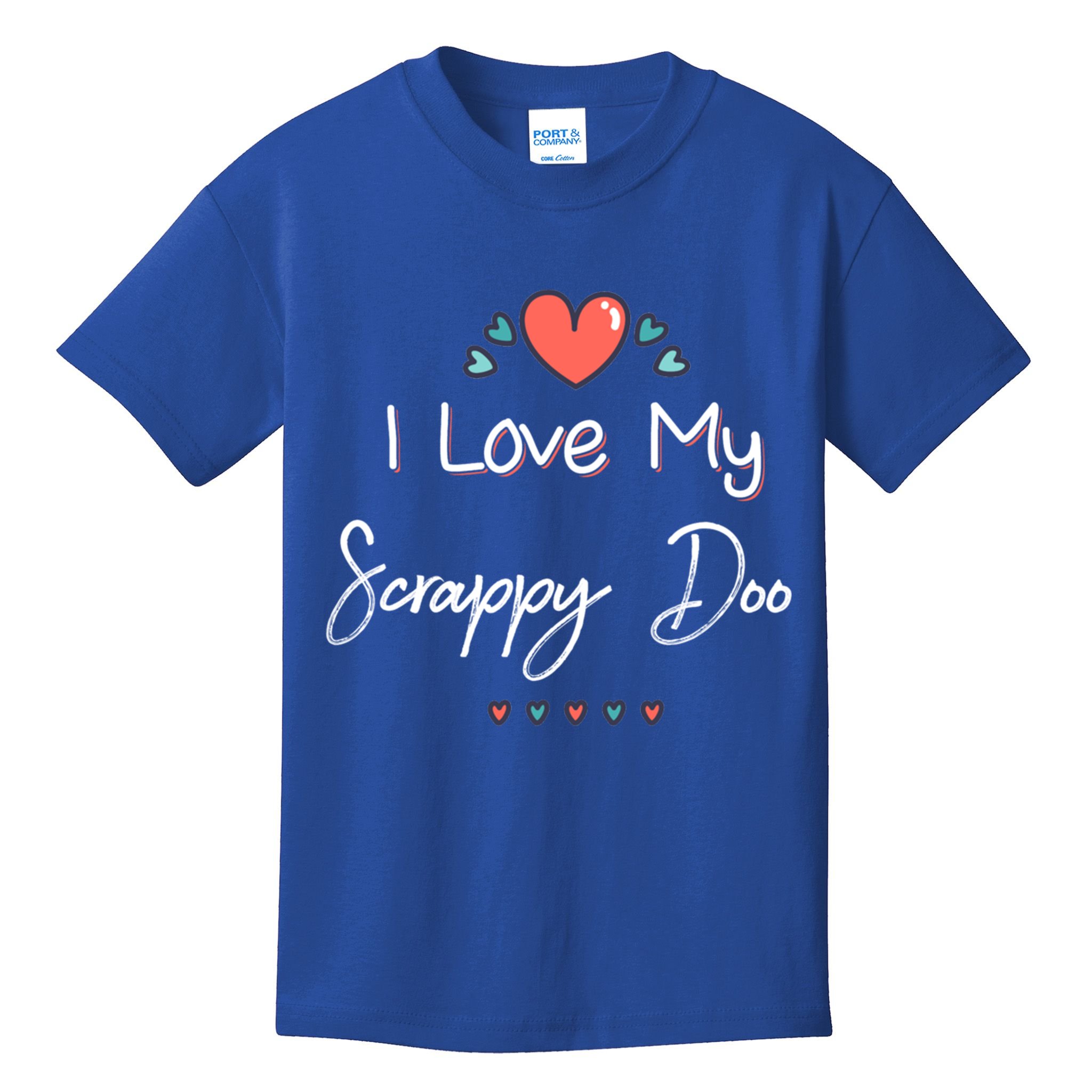 I Love My Scrappy Doo Cute Mothers Day Gift Kids T-Shirt