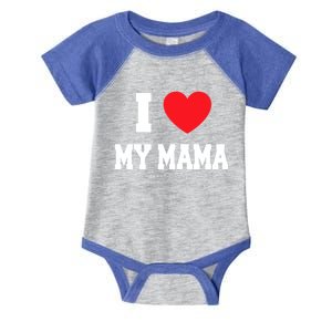 I Love My Mama Gift Infant Baby Jersey Bodysuit