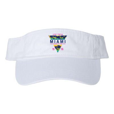 I Love Miami Florida Cool Miami Beach Illustration Graphic Valucap Bio-Washed Visor