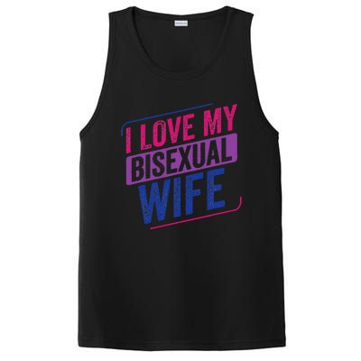 I Love My Bisexual Wife Bi Pride Bisexual Flag PosiCharge Competitor Tank