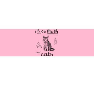 I Love Math And Cats Funny Cat Mathematic Lover Bumper Sticker