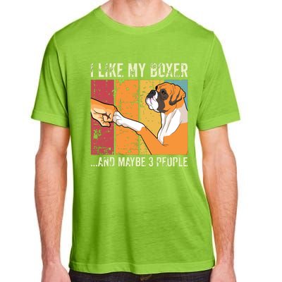 I Like My Boxer Adult ChromaSoft Performance T-Shirt