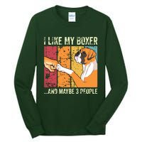 I Like My Boxer Tall Long Sleeve T-Shirt