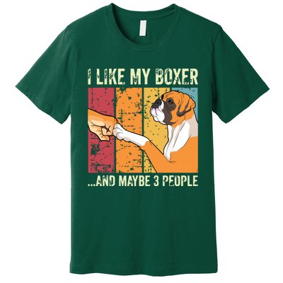 I Like My Boxer Premium T-Shirt