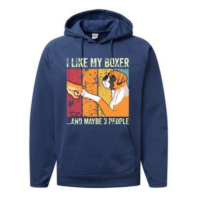 I Like My Boxer Performance Fleece Hoodie