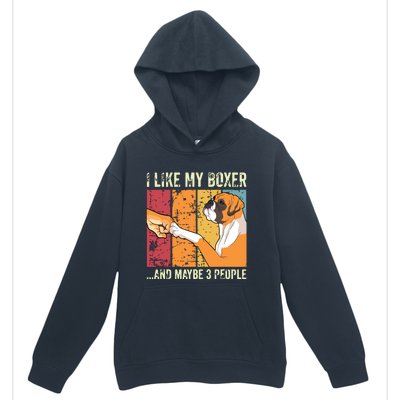 I Like My Boxer Urban Pullover Hoodie