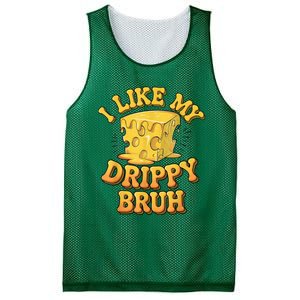 I Like My Cheese Drippy Bruh Funny Meme Pop Culture Mesh Reversible Basketball Jersey Tank