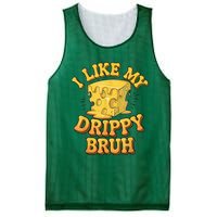 I Like My Cheese Drippy Bruh Funny Meme Pop Culture Mesh Reversible Basketball Jersey Tank