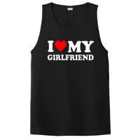 I Love My Hot Girlfriend Funny And Romantic Design PosiCharge Competitor Tank