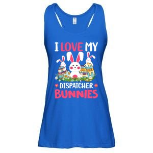 I Love My Dispatcher Bunnies Easter Day Funny Rabbit Gift Ladies Essential Flowy Tank