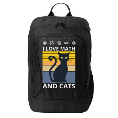 I Love Math And Cats City Backpack