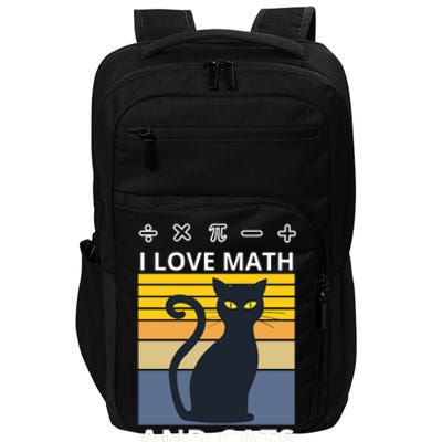 I Love Math And Cats Impact Tech Backpack