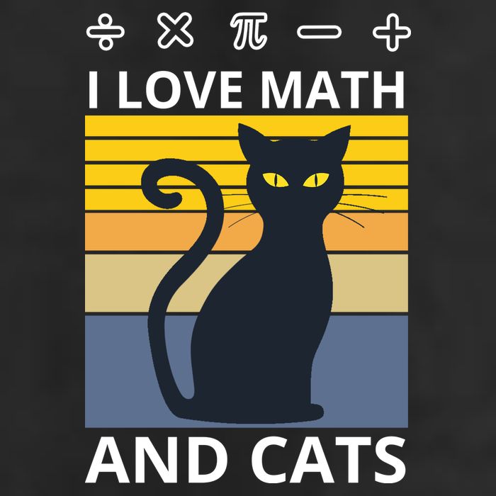 I Love Math And Cats Adult Drive Performance Visor