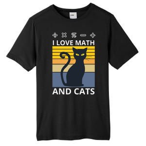 I Love Math And Cats Tall Fusion ChromaSoft Performance T-Shirt