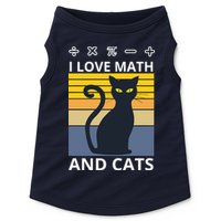 I Love Math And Cats Doggie Tank