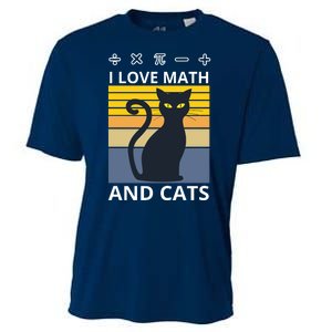 I Love Math And Cats Cooling Performance Crew T-Shirt