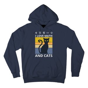 I Love Math And Cats Hoodie