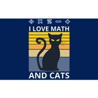 I Love Math And Cats Bumper Sticker