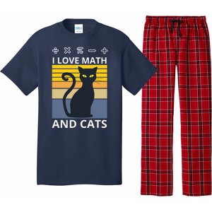 I Love Math And Cats Pajama Set