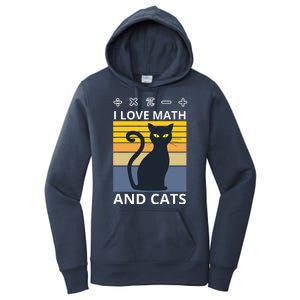 I Love Math And Cats Women's Pullover Hoodie