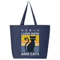 I Love Math And Cats 25L Jumbo Tote