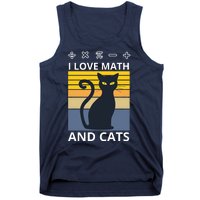 I Love Math And Cats Tank Top