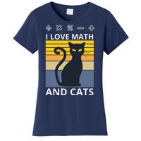 I Love Math And Cats Women's T-Shirt