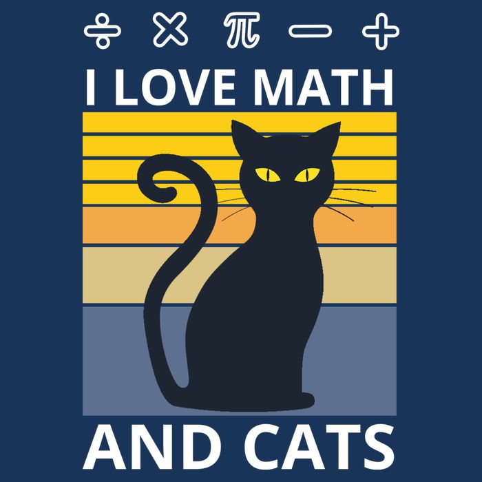 I Love Math And Cats Women's V-Neck T-Shirt