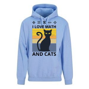 I Love Math And Cats Unisex Surf Hoodie