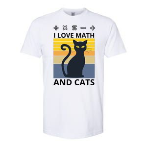 I Love Math And Cats Softstyle CVC T-Shirt