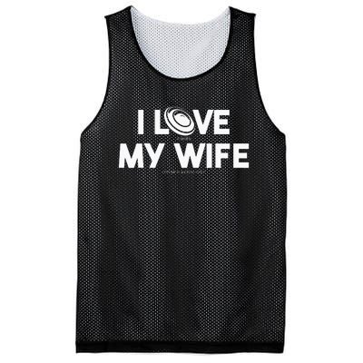 I Love My Wife Play Disc Golf Gifts For Disc Golf Players Mesh Reversible Basketball Jersey Tank