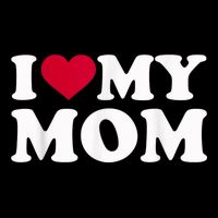 I Love My Mother Drawstring Bag
