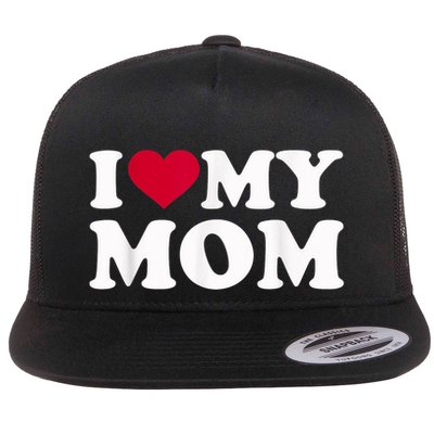 I Love My Mother Flatbill Hat
