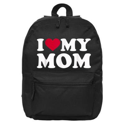 I Love My Mother 16 in Basic Backpack