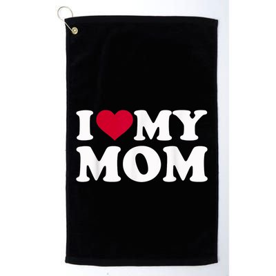 I Love My Mother Golf Towel