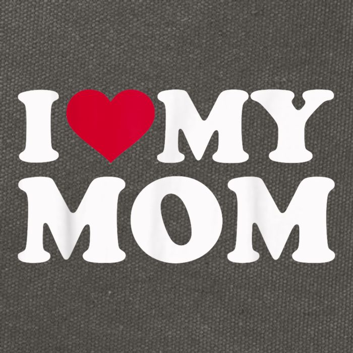 I Love My Mother Cotton Canvas Backpack