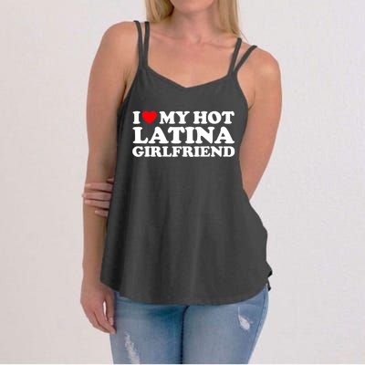 I Love My Hot Latina Girlfriend I Heart My Hot Latina GF Women's Strappy Tank