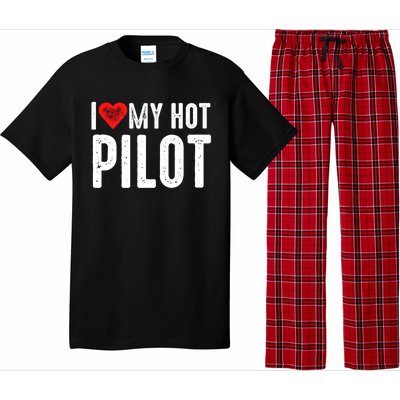 I Love My Hot Pilot Gift Pajama Set