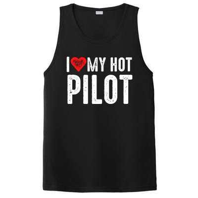 I Love My Hot Pilot Gift PosiCharge Competitor Tank