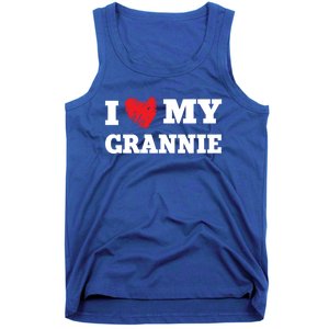 I Love My Grannie Favorite Family Member Valentines Gift Tank Top