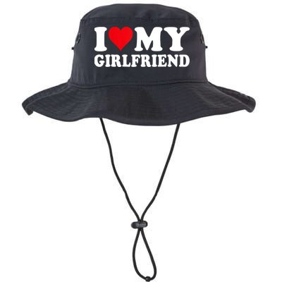 I Love My Girlfriend I Heart My Girlfriend I Love My GF Bucket Hat