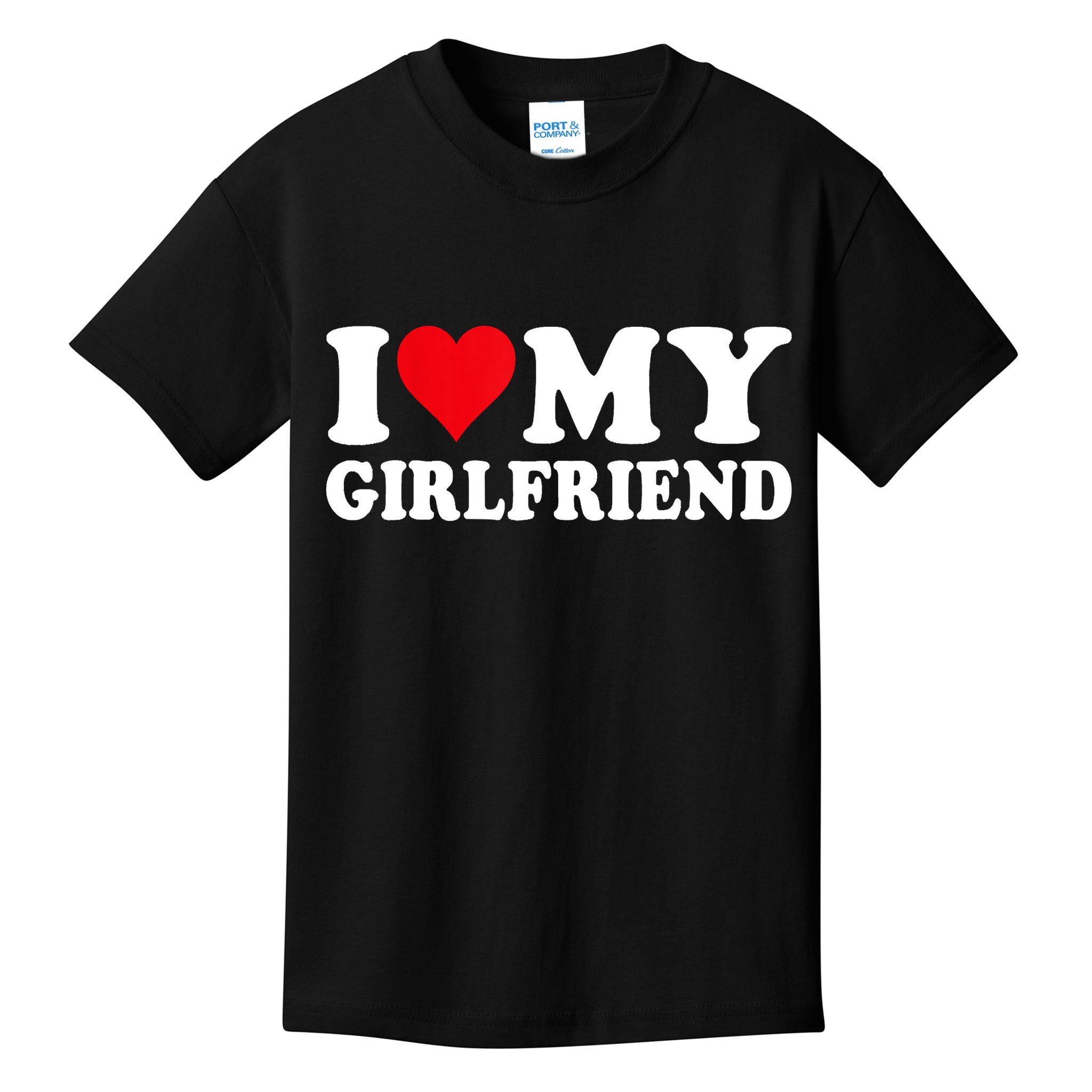 I Love My Girlfriend I Heart My Girlfriend I Love My GF Kids T-Shirt